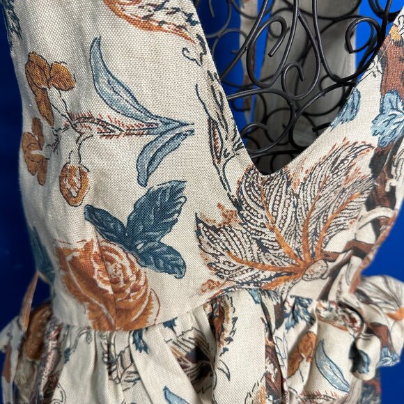 Karen Walker Mini Cordyline Linen Dress Size 6 - Picture 2 of 6